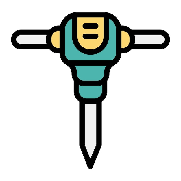 Jackhammer Vector Icon Design Illustration