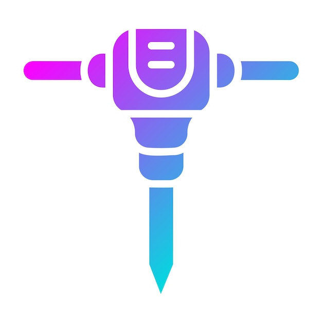 Jackhammer Vector Icon Design Illustration