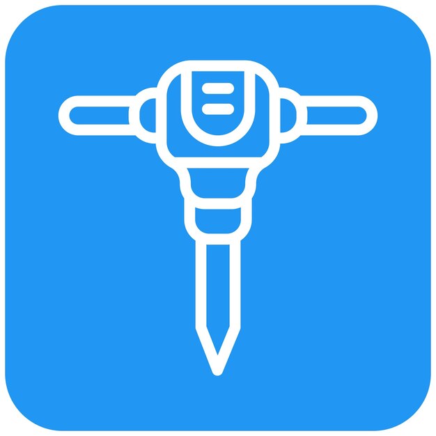 Jackhammer Vector Icon Design Illustration