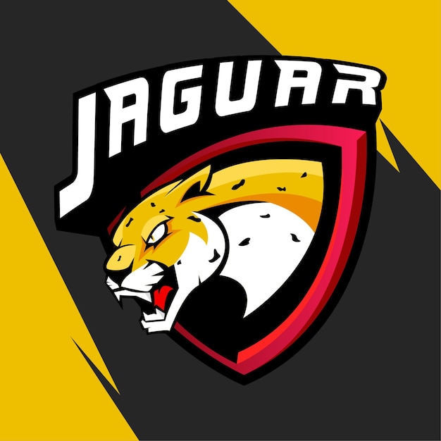 Vector jaguar mascot logo vector illustration