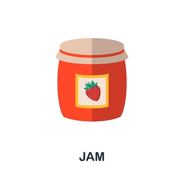 Vector jam icon simple element from autumn collection creative jam icon for web design templates infographics and more