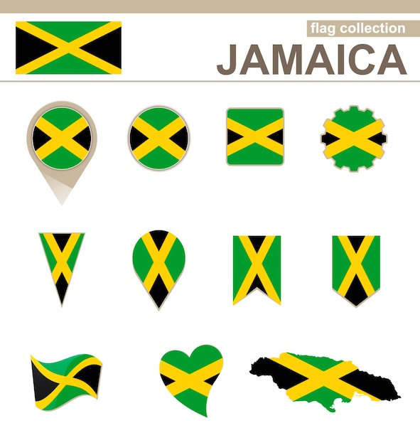 Jamaica Flag Collection, 12 versions