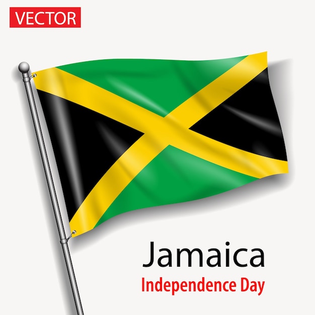 Jamaica flag national Independence Day vector flags in America International