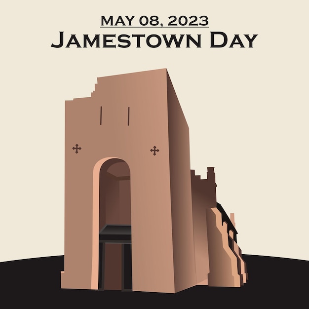 Jamestown Day Vector