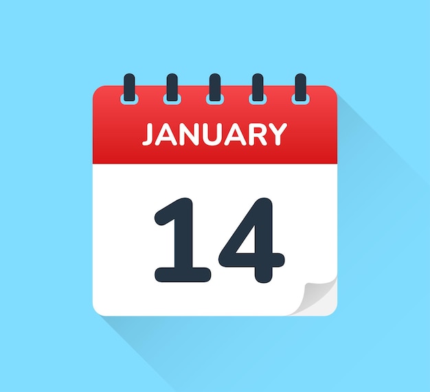 January 14 calendar.