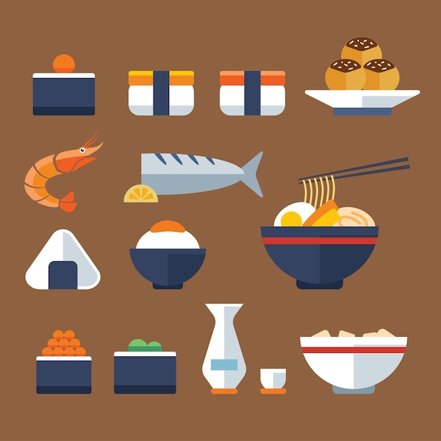 japan food flat icon