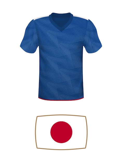 Japan jersey football kit World football tournament 2022 National tshirt and flag of soccer team