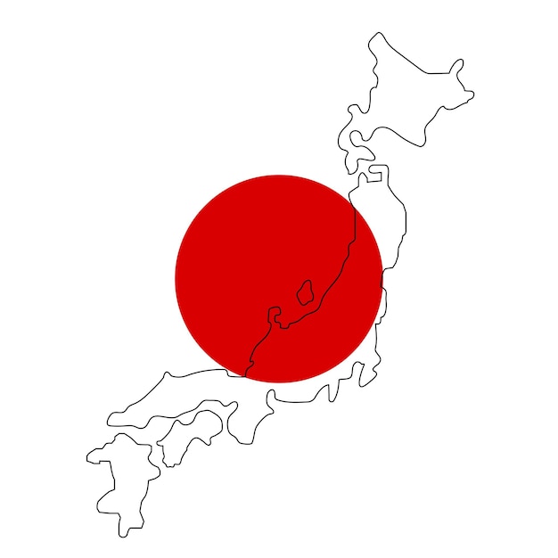 Japan map icon