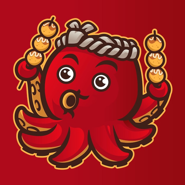 Japan octopus mascot