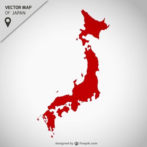 Japan red map