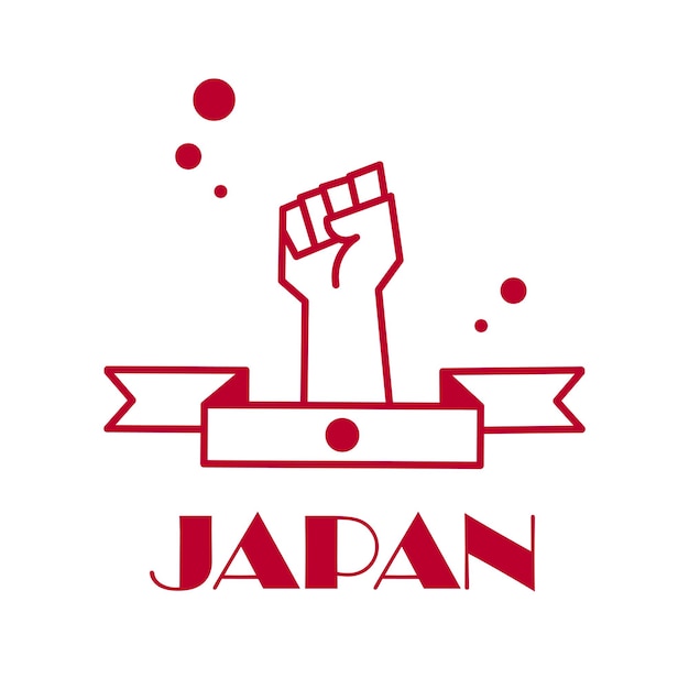 Japan Rise Creative Scene Vector Illustration