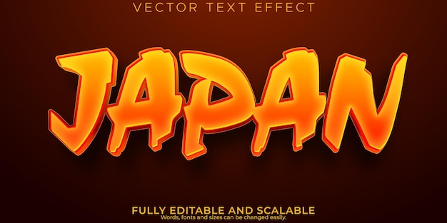 Japan text effect editable karate and kungfu text style