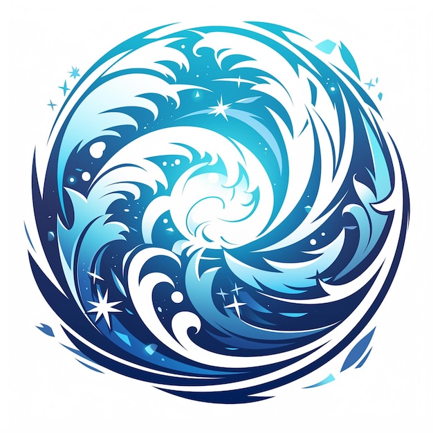 Japanese blue wave patterns symbolizing tranquility and peace