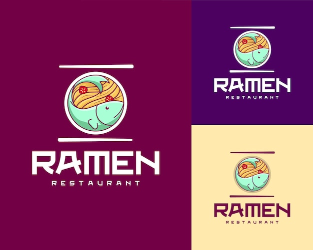 japanese food ramen noodle logo