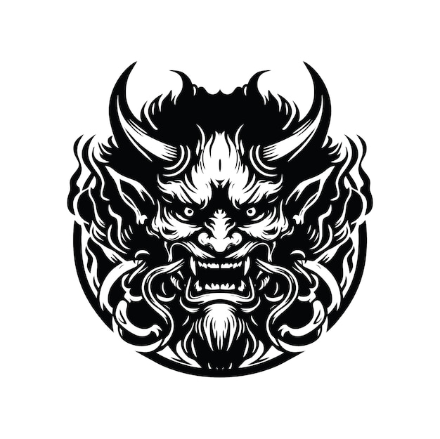 Japanese Oni Devil Design