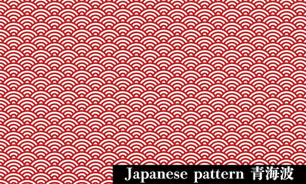 Japanese pattern SeigaihaxATranslation Blue Ocean Wave