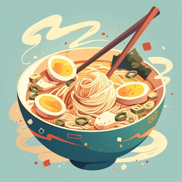 Japanese Ramen and Noodle Soup