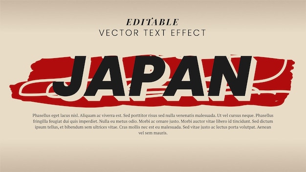 Japanese Samurai Text effect with grunge style