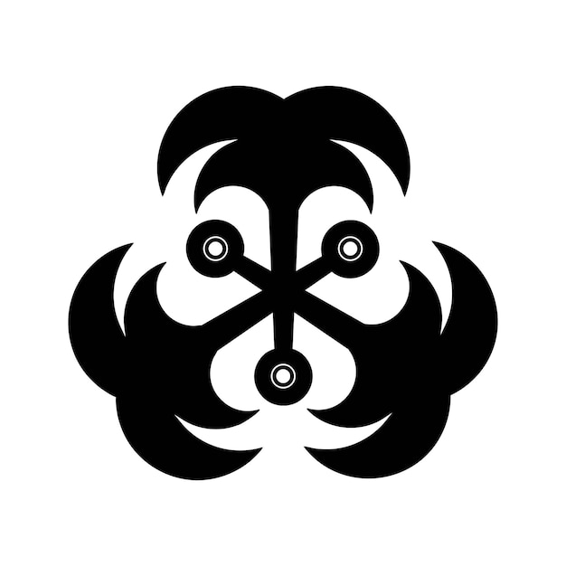 Japanese style design Sign or Mitsu symbol