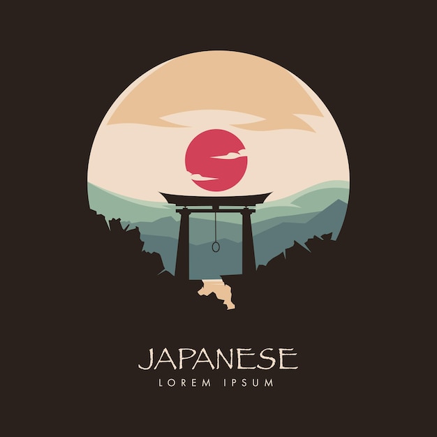 Vector japanese theme