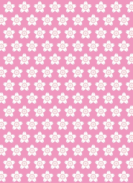 Japanese traditional background pattern of cherry blossom