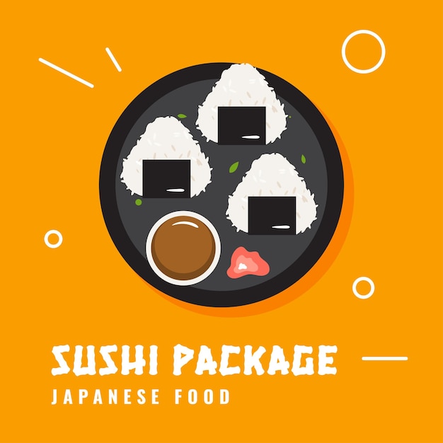 Japanese Traditional Food Sushi Package