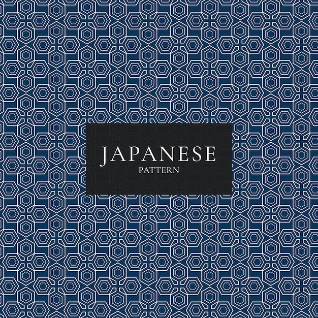 Japanese wave traditional seamless pattern