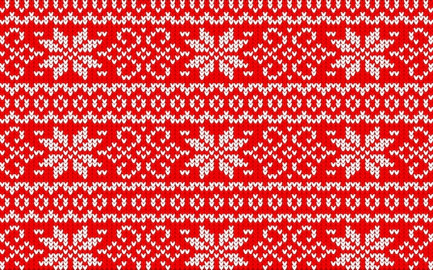 Jaquard pattern for Christmas with snowflakes