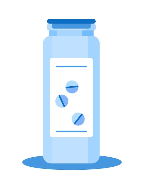 A jar with medicine pills and pills Medical kit concepts Can be used for web and mobile devices