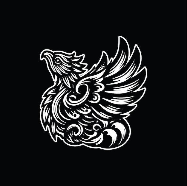 Jatayu Bird Design Logo