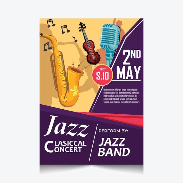 Jazz concert poster