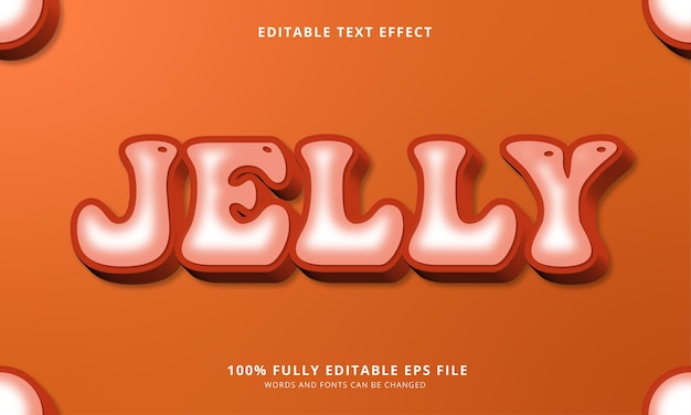 Jelly editable text effect