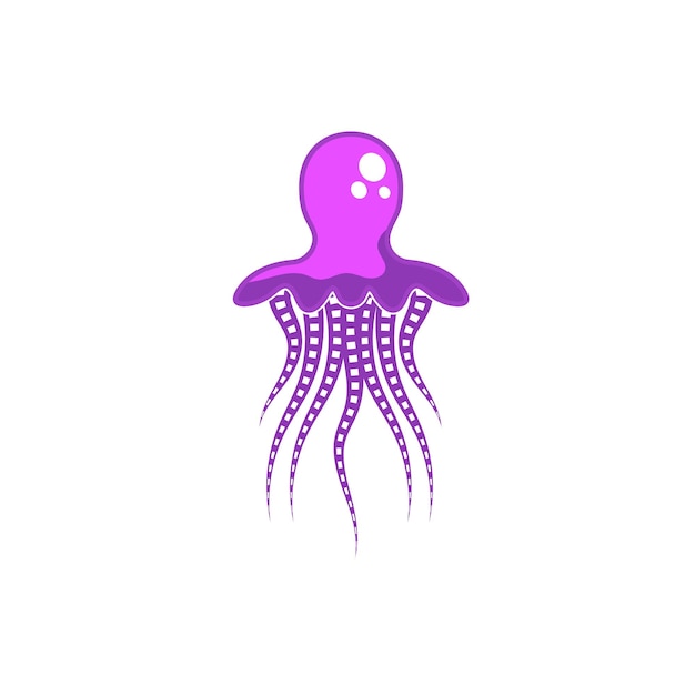 Jelly fish Vector icon design illustration