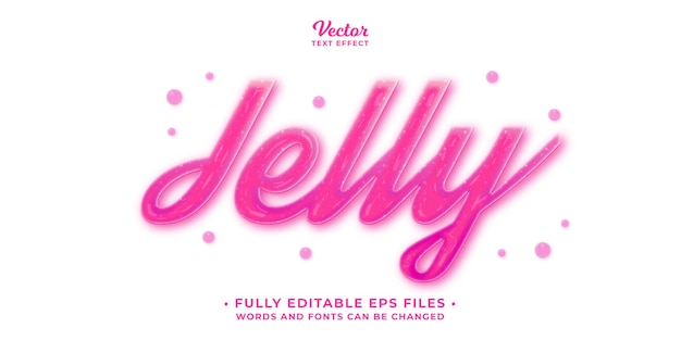 jelly text effect editable eps cc