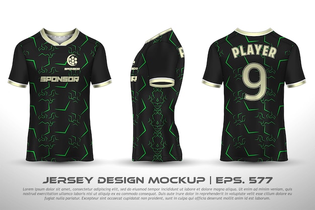 Jersey design sublimation t shirt Premium geometric pattern Incredible Vector collection for Soccer football racing cycling gaming motocross sports