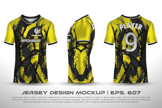 Jersey design sublimation t shirt Premium geometric pattern Incredible Vector collection for Soccer football racing cycling gaming motocross sports