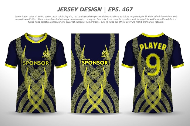 Jersey design sublimation t shirt Premium geometric pattern Incredible Vector collection for Soccer