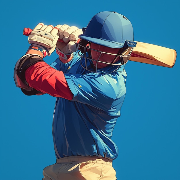 A Jersey man is playing cricket