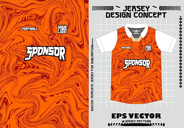 Vector jersey mock up pattern for sublimation