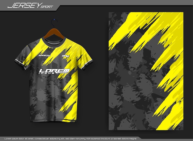 Jersey sports t-shirt. Soccer jersey mockup for soccer club.