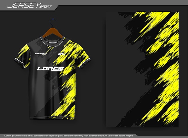 Jersey sports t-shirt. Soccer jersey mockup for soccer club.