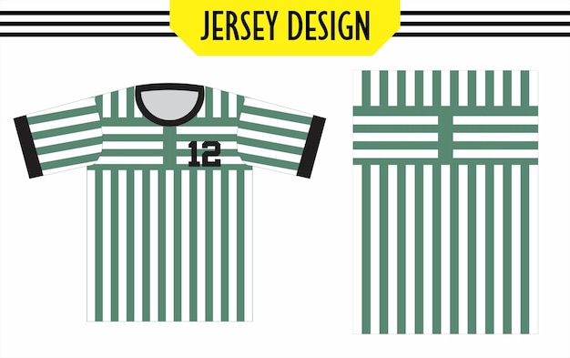 Jersey template sport t-shirt design