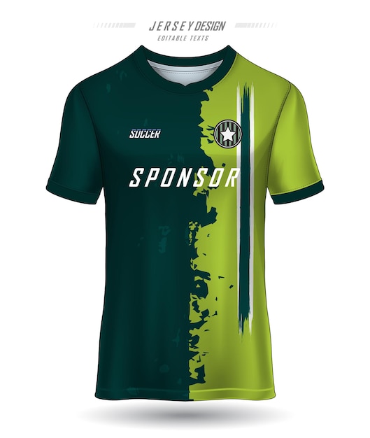 jersey tshirt design print green