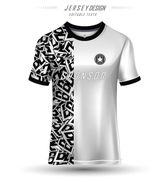 Jersey Tshirts design black white