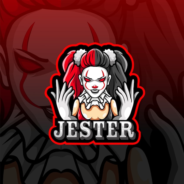 Jester mascot esport logo