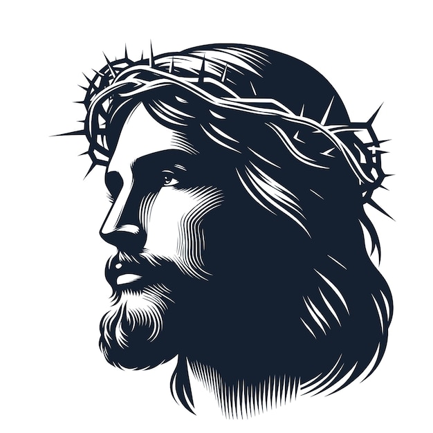 jesus christ with holy cross illustration