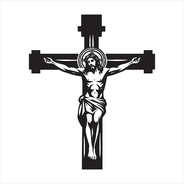 Vector jesus crucifix svg