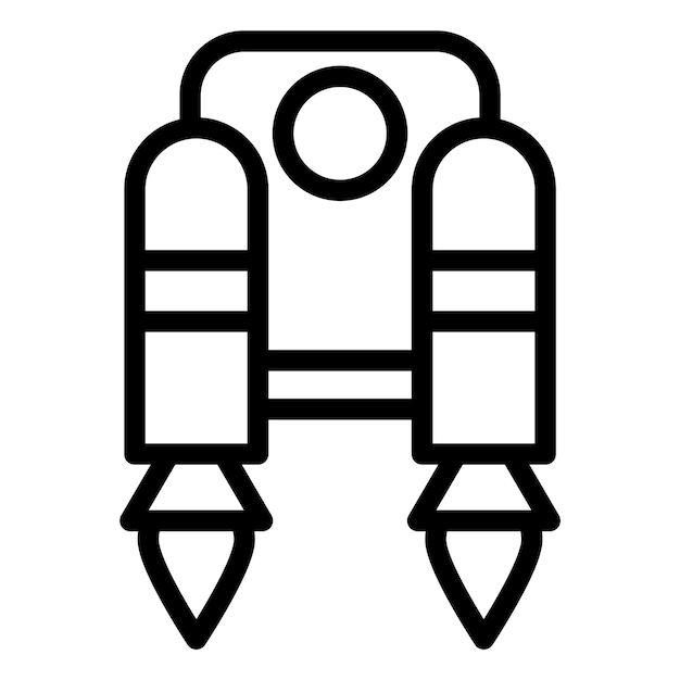 Jetpack Vector Icon Design Illustration