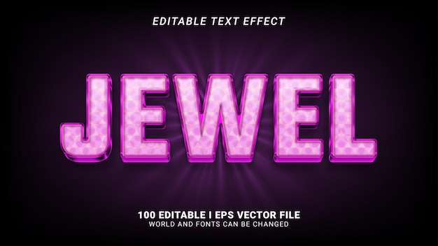 Jewel text effect