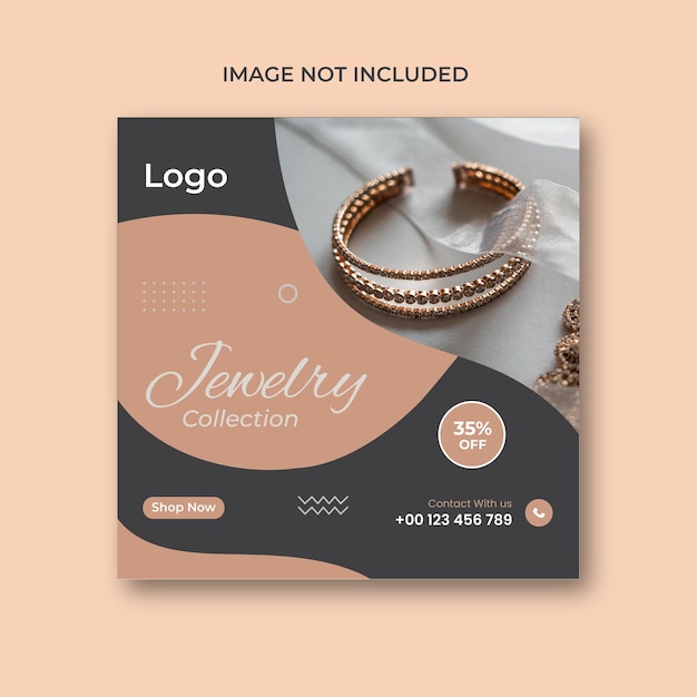 Jewellry social media post and instagram banner design